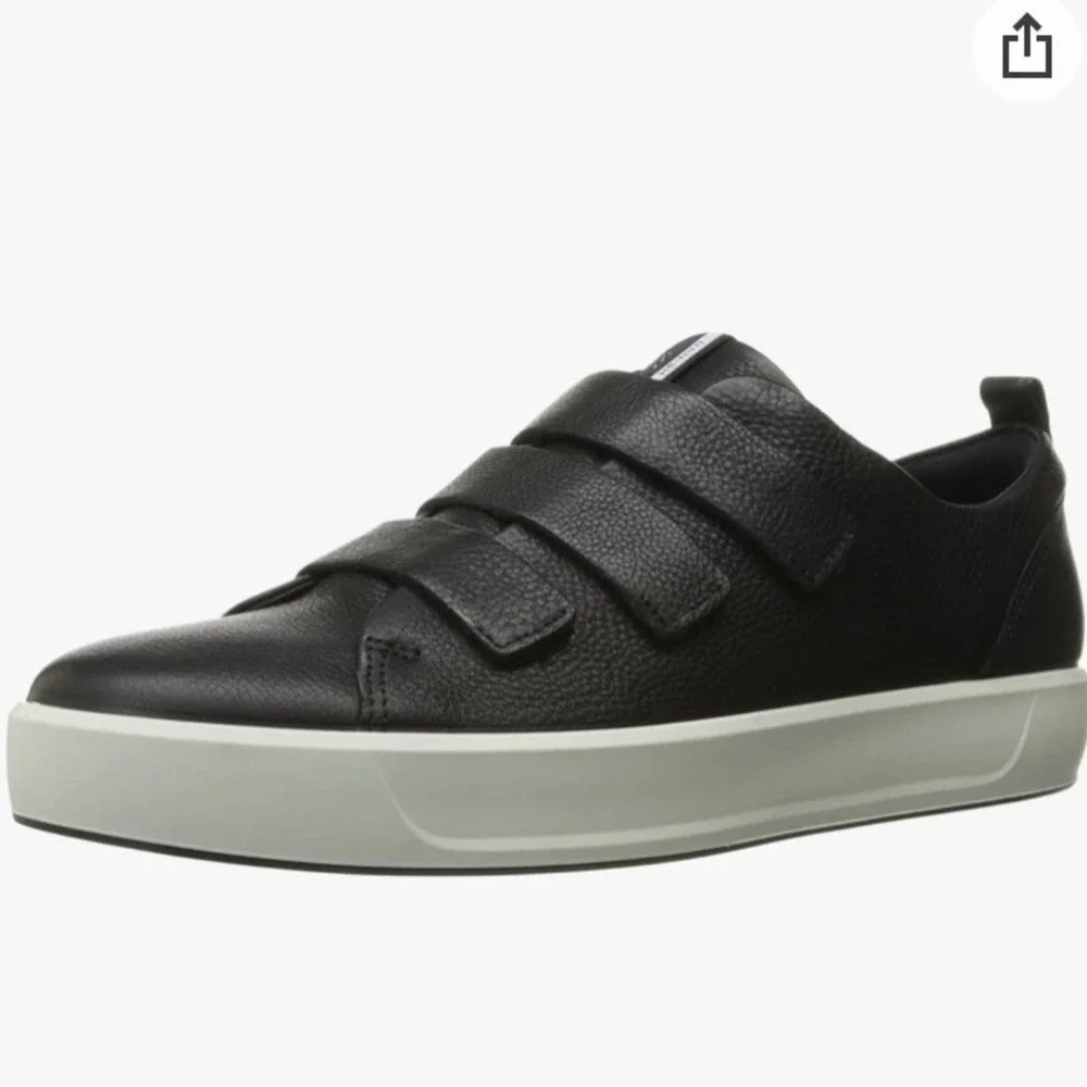 Ecco Leather Sneakers‎ 3 Strap Black 42 8 8.5